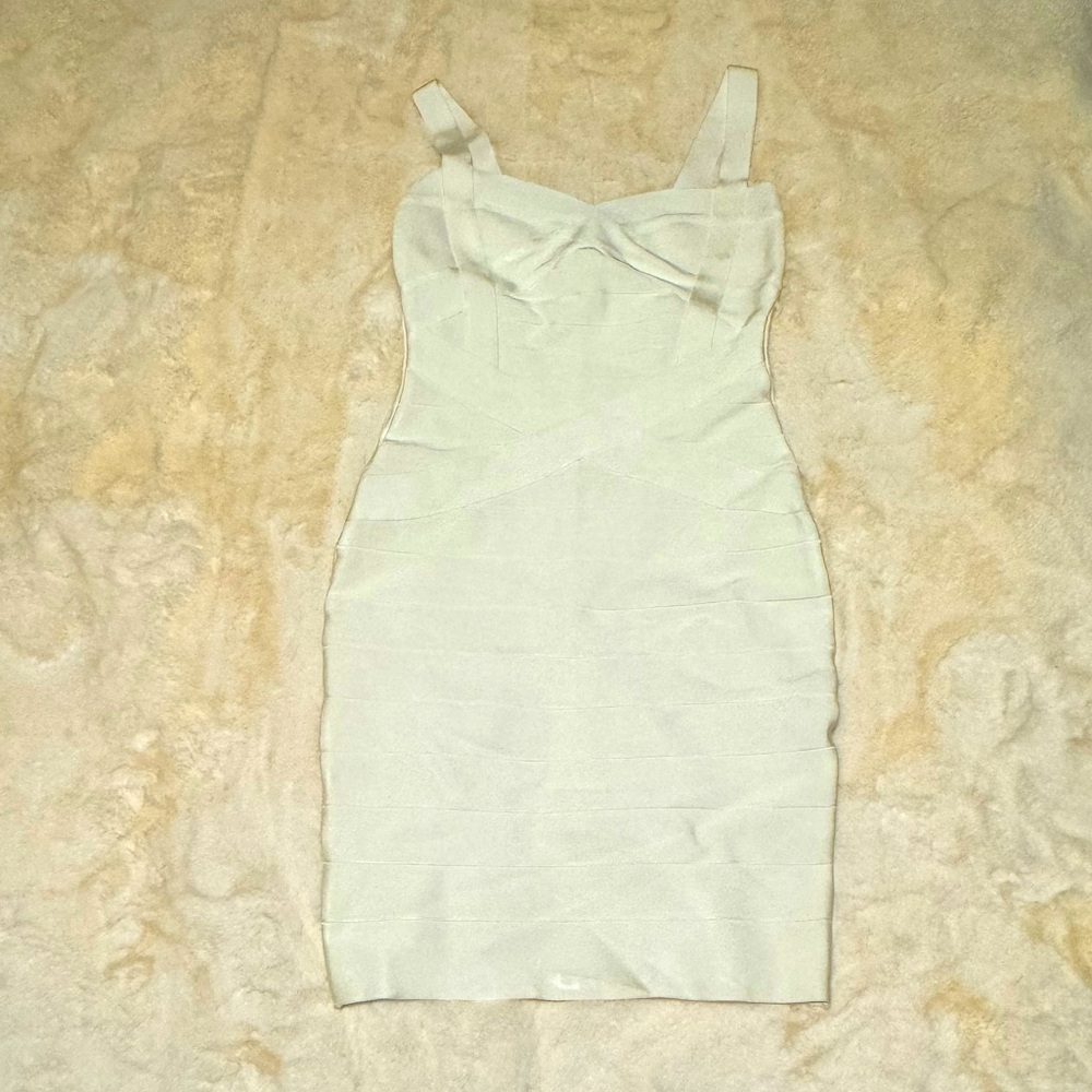 White bandage dress